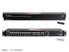 Atlona 1 x 10 VGA with Stereo Audio Distribution Amplifier over CAT5/6 compatible with AT-VGA300RL - AT-VGA10SS