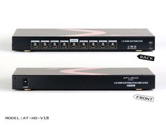 Atlona 1x8 HDMI Distribution Amplifier (HDMI 1.3) with 3D Support - AT-HD-V18