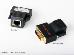 Atlona Passive DVI Extenders Over single Cat5/6/7 (Transmitter and Receiver are included) - AT-DVI60SRS