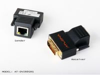 Atlona Passive DVI Extenders Over single Cat5/6/7 (Transmitter and Receiver are included) - AT-DVI60SRS