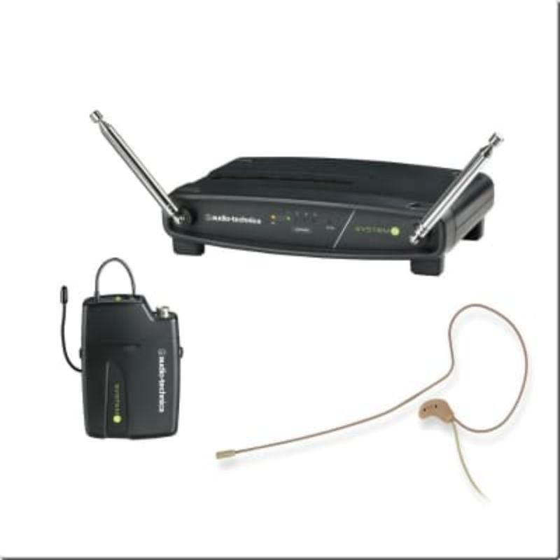 J&P Black Headset Microphone For Audio Technica Wireless Body-Packs – 4-Pin Mini XLR, Cardioid