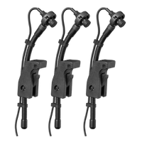 Audix 3 MIC,  H-CARD 6' CBL,PHAN PWR ADA - MICRODTRIO