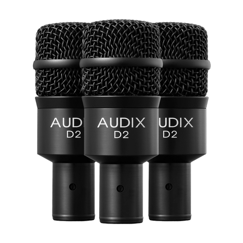 Audix 3 PK D2, DYNAMIC MIC 3 DVICEBP, 3 POUCH - D2TRIO