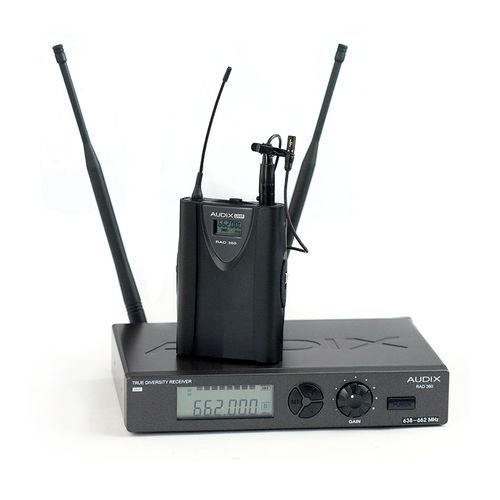 Audix RAD360 UHF Wireless Combo System With L5O Lavalier - W3L5O