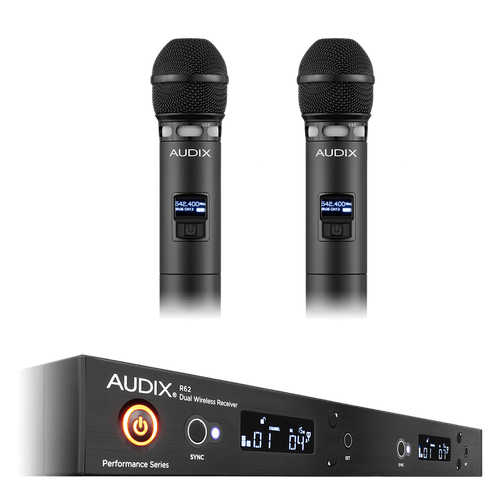 Audix WIRELS,R62,HH, W/ (2) VX5 CAP 522-586MHz - AP62VX5