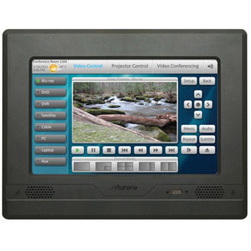 Aurora 10" In-Wall Color Touch Panel / Controller with Video-Input (Black)  - NXT-1010V-B