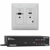 Aurora 2 Input HDBaseT Wall Plate (VGA & HDMI) - 230'' CAT Extender DXW HDBaseT Wall-Plate Kit - DXW-2-S1-W