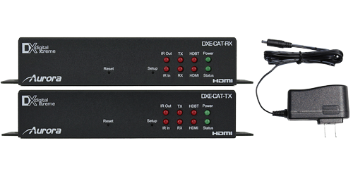 Aurora 230ft - 1080P 60hz / 4K, 36 Bit Color, IR & RS-232 Kit includes DXE-CAT-TX1-4K, DXE-CAT-RX1-4K & PS0080-1) - DXE-CAT-S1-4K