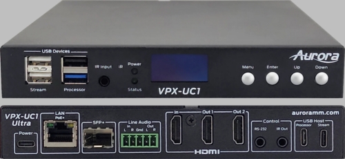 Aurora 4K60 1G Unified Communication AVoIP Transceiver - VPX-UC1-ULTRA