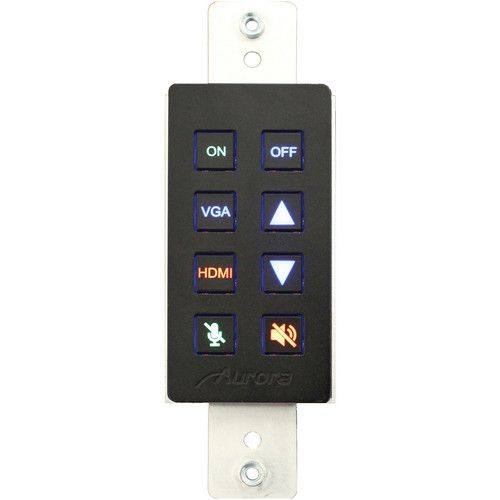 Aurora 8-Button Backlit Panel (Black)  - DXB-8-B