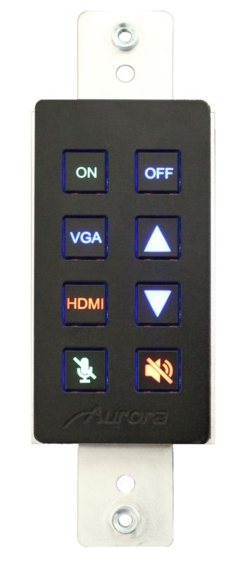 Aurora 8-Button Backlit Panel (White)  - DXB-8-W