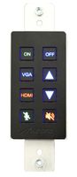 Aurora 8-Button Backlit Panel (White)  - DXB-8-W