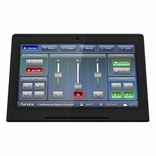 Aurora 8” desktop ReAX touch panel control system with Ethernet and WiFi (black) - RXT-8D-B
