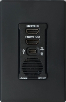 Aurora AV Distribution Wall Plate (Black) - IBT-1-WP1-B