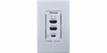 Aurora AV Distribution Wall Plate (White) - IBT-1-WP1-W