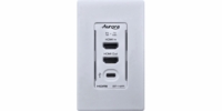Aurora AV Distribution Wall Plate (White) - IBT-1-WP1-W