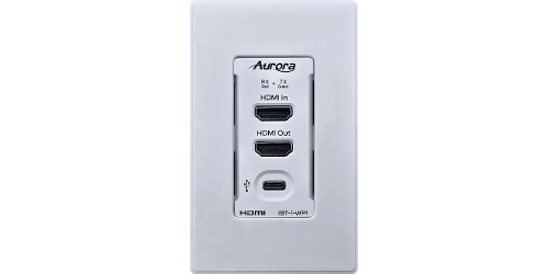 Aurora AV Distribution Wall Plate (White) - IBT-1-WP1-W