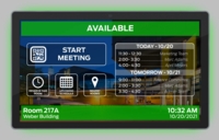 Aurora (Coming Soon. Call for Availability) 8� wall mount ReAX touch panel control system with serial, I/O, relay, IR, and Ethernet control ports (black) - RXT-8WM-G3-B