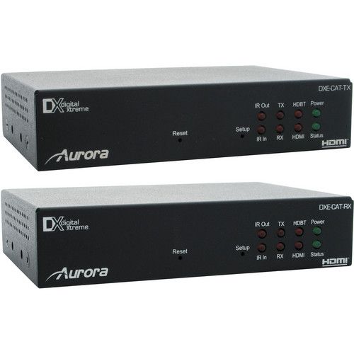 Aurora HDBaseT HDMI Extender Kit - 230' - 1080P 60hz - 36 Bit Color - IR & RS-232 DXE HDBaseT Extender Kit - DXE-CAT-S1
