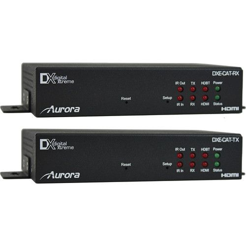 Aurora HDBaseT HDMI Extender Kit w/IP Control System- 330'/600' - 1080P 60hz - 48/24 Bit Color DXE HDBaseT Extender Kit - DXE-CAT-S2C