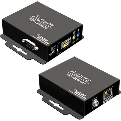Aurora HDMI 1.4 3D / IR & RS-232 Extender Kit 1080P over 1 Cat-6 (130ft/24bit Color Depth)  - ASP-CATx1RS