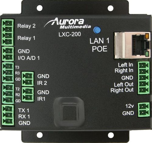 Aurora Port Expansion Module (3-RS232, 2-IR/RS232 Tx, 2-Relays, 1-DIO, Audio IO L/R) - LXC-200