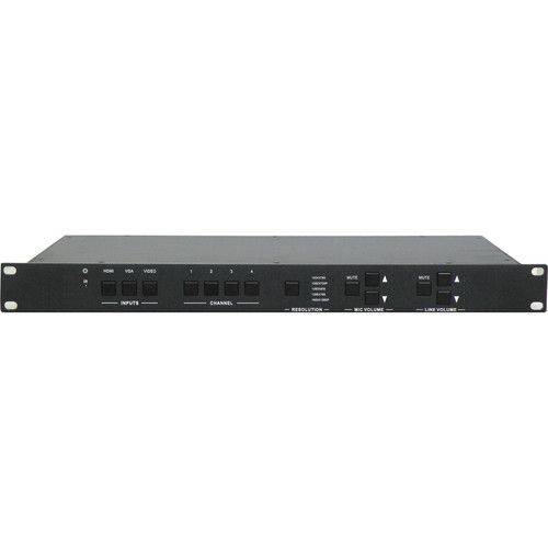 Aurora Presentation Switcher / Scaler with integrated HDBaseT - No CAT Receiver Included - ASP-S123V-T