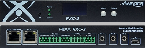 Aurora ReAX control processor with additional serial, relay, I/O, IR, and Ethernet control ports - RXC-3-G2