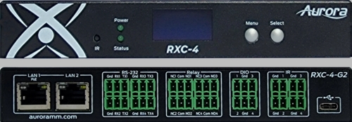 Aurora ReAX control processor with maximum serial, relay, I/O, IR, and Ethernet control ports - RXC-4-G2