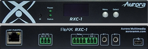 Aurora ReAX control processor with serial, relay, I/O, IR, and Ethernet control ports - RXC-1-G2