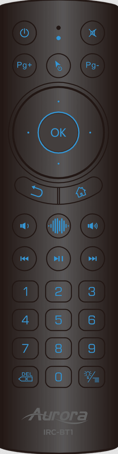 Aurora Wireless remote control for VPX Series products. - IRC-BT1