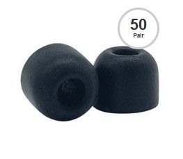 Bag of 100 Medium Comply foam sleeves for Shure Earphones (50 pairs individually wrapped, 100 Series) - EACYF1-100M