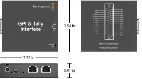 Blackmagic Design GPI and Tally Interface - BMD-SWTALGPI8