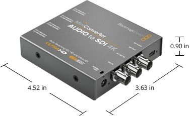 Blackmagic Design Mini Converter - Audio to SDI 4K - BMD-CONVMCAUDS4K
