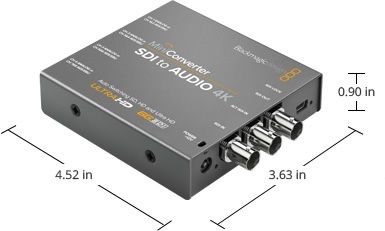 Blackmagic Design Mini Converter - SDI to Audio 4K - BMD-CONVMCSAUD4K