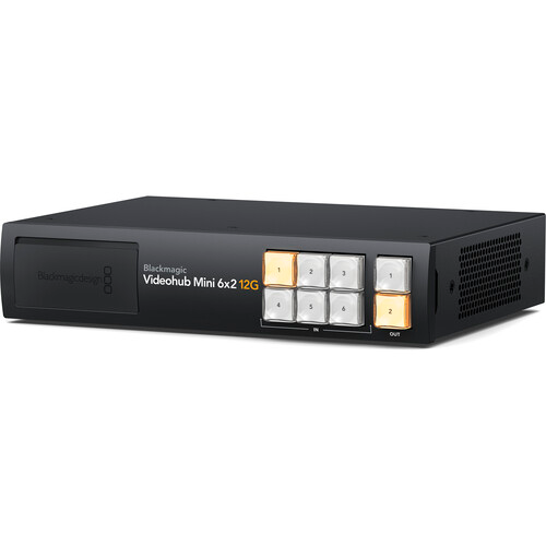 Blackmagic Design  Videohub Mini 6x2 12G - BMD-VHUBSMTI12G0602