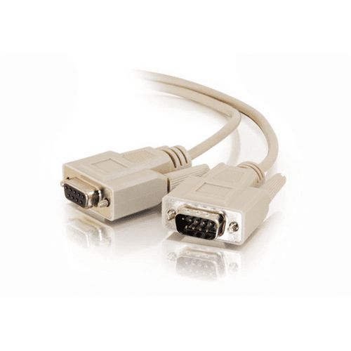 Cables To Go 100 ft DB9 M/F Serial RS232 Extension Cable - Beige - CG17612