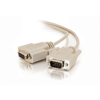 Cables To Go 100 ft DB9 M/F Serial RS232 Extension Cable - Beige - CG17612