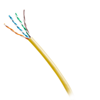 Cables To Go 1000ft (304.8m) TAA-Complaint Cat6 Bulk Unshielded (UTP) Ethernet Network Cable with Solid Conductors-Riser CMR-Rated - Yellow - C2G56037
