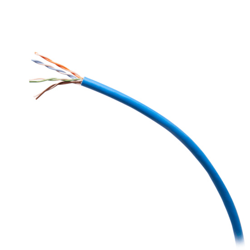 Cables To Go 1000ft (304.8m) TAA-Compliant Cat5e Bulk Unshielded (UTP) Ethernet Network Cable with Solid Conductors-Plenum CMP-Rated - Blue - C2G56029