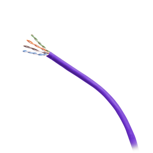 Cables To Go 1000ft (304.8m) TAA-Compliant Cat6 Bulk Unshielded (UTP) Ethernet Network Cable with Solid Conductors-Plenum CMP-Rated - Purple - C2G56046