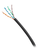 Cables To Go 1000ft (304.8m) TAA-Compliant Cat6 Bulk Unshielded (UTP) Ethernet Network Cable with Solid Conductors-Riser CMR-Rated - Black - C2G56032