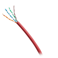 Cables To Go 1000ft (304.8m) TAA-Compliant Cat6 Bulk Unshielded (UTP) Ethernet Network Cable with Solid Conductors-Riser CMR-Rated - Red - C2G56036