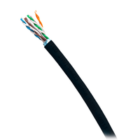 Cables To Go 1000ft (304.8m) TAA-Compliant Cat6a Bulk Unshielded (UTP) Ethernet Network Cable with Solid Conductors-Riser CMR-Rated - Black - C2G56049