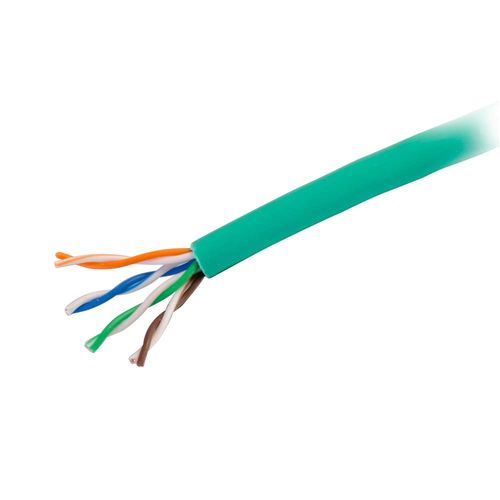 Cables To Go 1000ft Cat5e Bulk Unshielded (UTP) Ethernet Network Cable with Stranded Conductors - In-Wall CM-Rated - Green - 43402