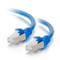 Cables To Go 100ft Cat5e Snagless Shielded STP Ethernet Network Patch Cable - Blue - CG28707