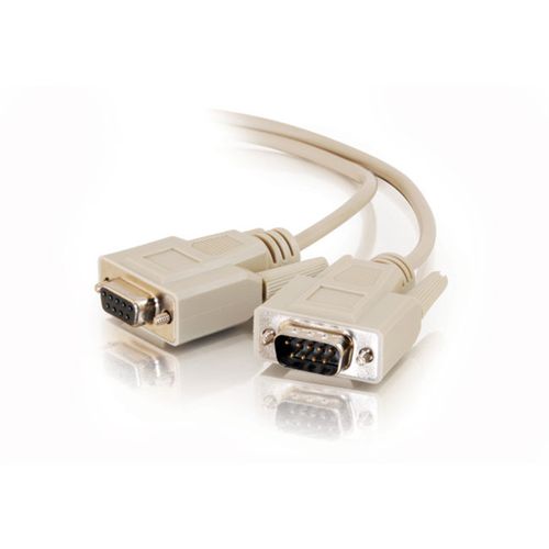 Cables To Go 100ft DB9 M/F Serial RS232 Extension Cable - Beige - 17612