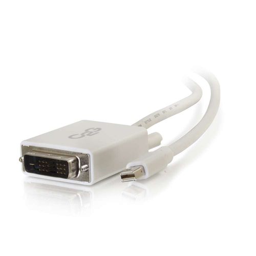 Cables To Go 10ft Mini DisplayPort&trade; Male to Single Link DVI-D Male Adapter Cable - White - 54339