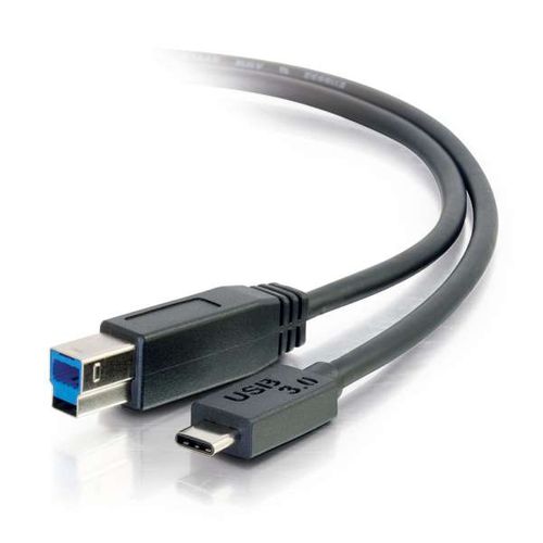 Cables To Go 10ft USB 3.0 (USB 3.1 Gen 1) USB-C to USB-B Cable M/M - Black - 28867