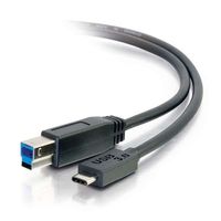 Cables To Go 10ft USB 3.0 (USB 3.1 Gen 1) USB-C to USB-B Cable M/M - Black - 28867